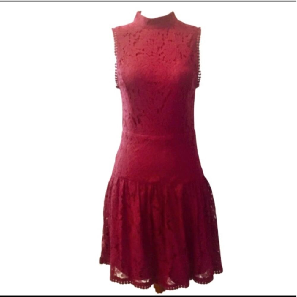 She & Sky Cage Back Lace  Dress New